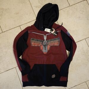 Marvel Antman Red and Black Graphic Hoodie